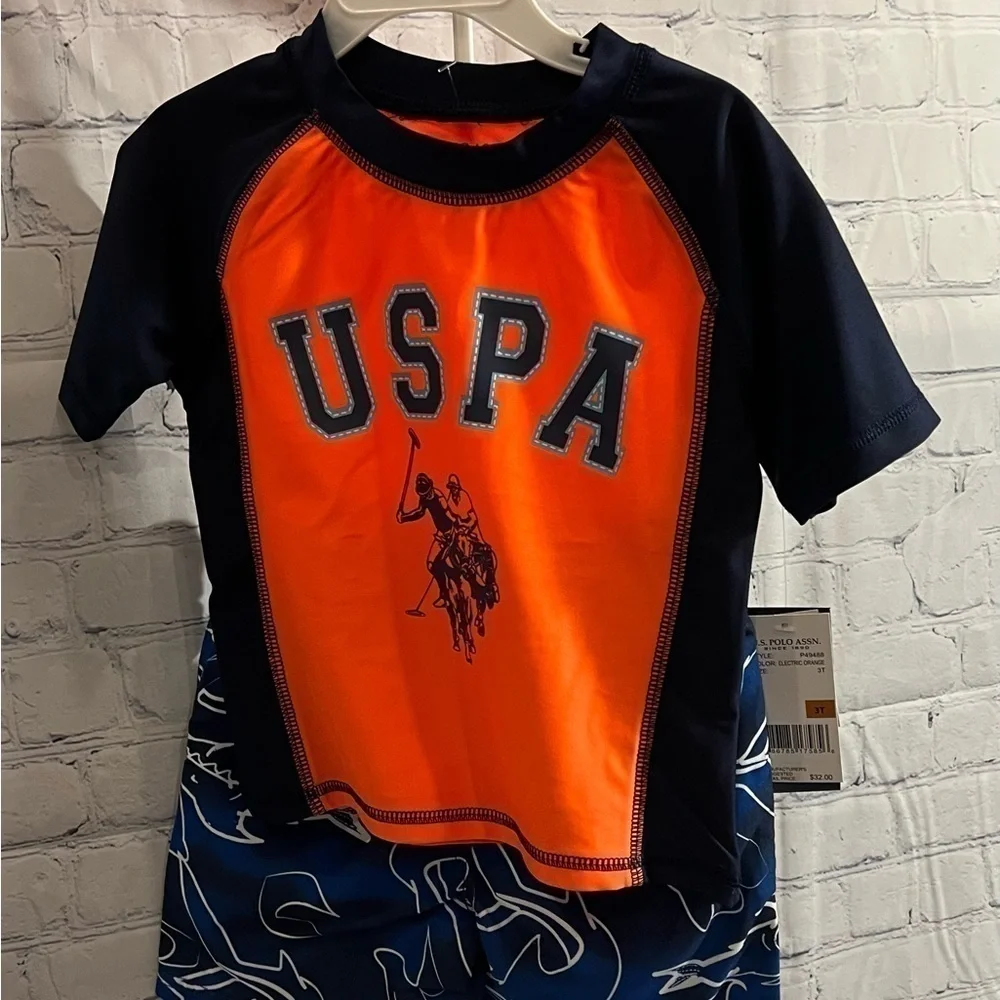 Toddler Polo two piece swimwear